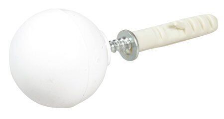 DOORSTOP IBFM 266 BALL WHITE  