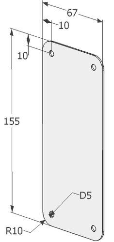 PEITEKILPI ABLOY 4190 RUOSTUMATON TERÄS (PIME)  