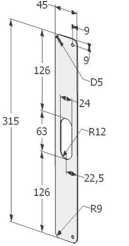 COVER PLATE ABLOY 8329 SS  