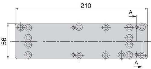 MOUNTING PLATE ABLOY DC130 (for DC335)  