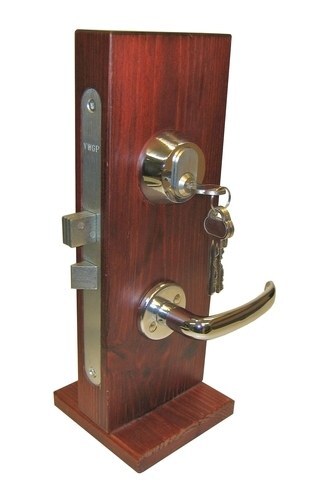 MORTISE LOCKSET SCAN OTTO BRASS PLATED  