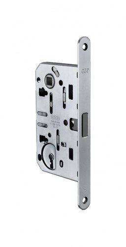 MAGNETIC DOOR LOCK AGB 4101 90/35mm SATIN CHROME PLATED  