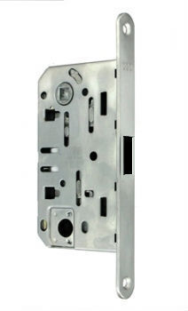 MAGNETIC DOOR LOCK AGB 4102 WC 96/35mm SATIN CHROME PLATED  