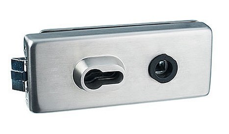 GLASS DOOR LOCK ROCA RG-430 STAINLESS STEEL  