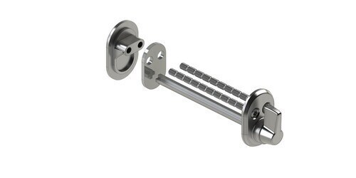 ПОВОРОТНАЯ КНОПКА + ЩИТОК ABLOY CH 005 ХРОМ  