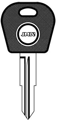 DAEWOO CAR KEY BLANK WITH IMMOBILIZER CHIP HOLE  