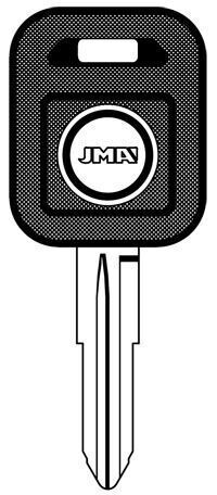 ISUZU CAR KEY BLANK WITH IMMOBILIZER CHIP HOLE  