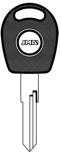 VOLKSWAGEN HUF CAR KEY BLANK WITH IMMOBILIZER CHIP HOLE  