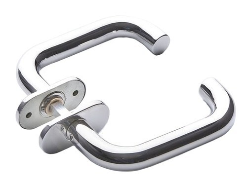 DOOR HANDLE HEAD 19U RT POLISHED (for narrow stile doors) (40-65mm)  