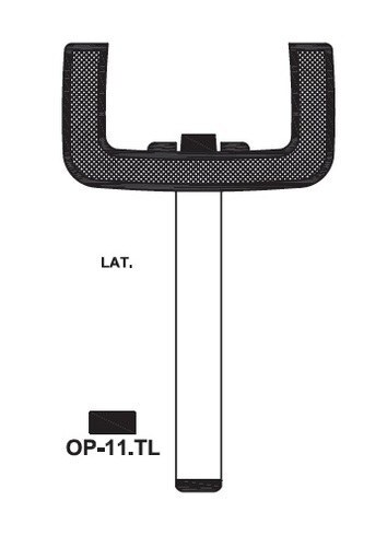 OPEL CAR KEY BLANK BLADE  