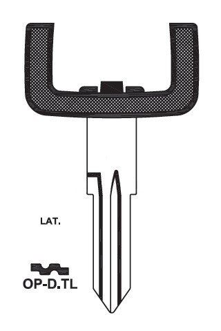 OPEL CAR KEY BLANK BLADE  