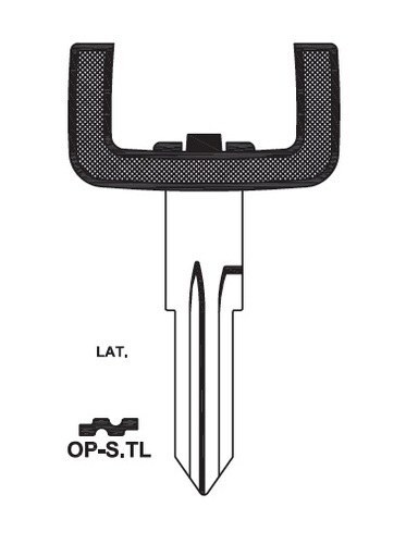 OPEL CAR KEY BLANK BLADE  