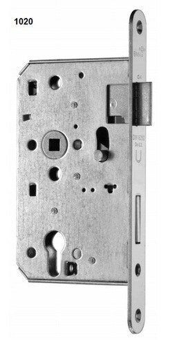 3 POINT MORTISE LOCK BMH 1020+1030 2PCS, SS FRONT PLATE, backset 80mm  