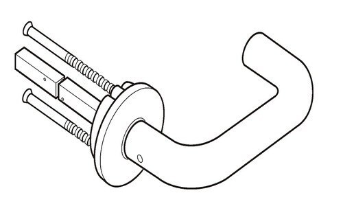 DOOR HANDLE ABLOY 3-19/0321 STAINLESS STEEL  