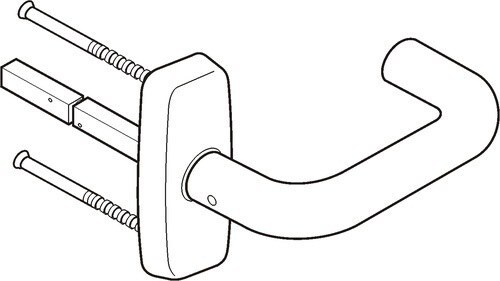 ДВЕРНАЯ РУЧКА ABLOY INOXI 3-19/0651 НЕРЖАВЕЮЩАЯ СТАЛЬ  