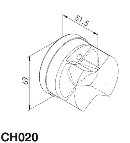 EVACUATION COVER ABLOY CH020 CR CYLINDER VERSION  