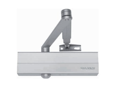 DOOR CLOSER ASSA DC140 BC with arm ALUMINIUM/SILVER (suitable for fire doors)  