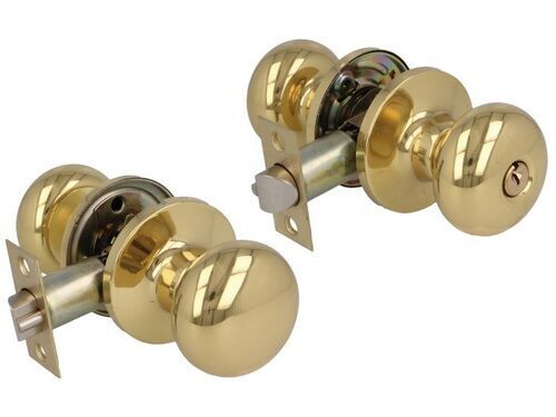 DOOR KNOBSET AMIG 623 HOTEL, BRASS PLATED  