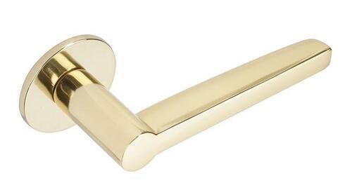 DOOR HANDLE ABLOY 3/007 TUNNE SATIN BRASS (spring loaded, 40-60mm door)  