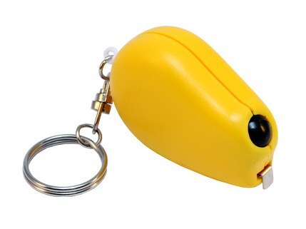 KEY CHAIN MEASURING TAPE YELLOW  