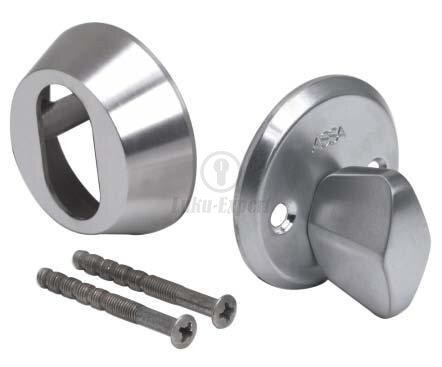 CYLINDER ESCUTCHEON SET ASSA 256 13mm SATIN CHROME  