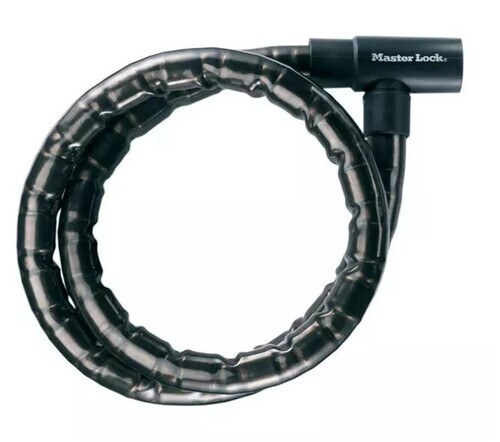 RATTALUKK MASTER LOCK (terastrossi pikkus 1200mm, Ø 22mm) MUST  