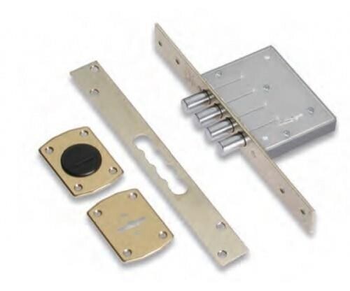 LISALUKK SECUREMME 2020 HÕBEDANE (4 poldiga) 60mm backset, 5 võtmega  