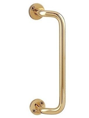 DOOR PULL HANDLE ABLOY 131/200 BRASS/CR (set with wooden screws)  