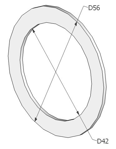 SÜDAMIKUKATTE ALUS ABLOY 2046 3,0mm  