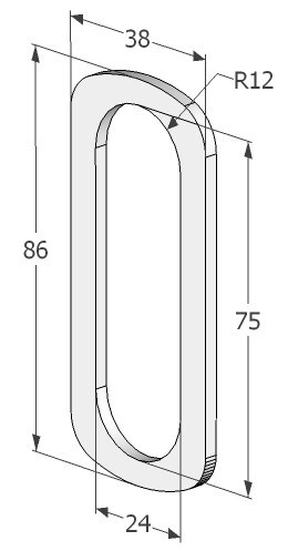 SÜDAMIKUKATTE ALUS AB 2056 profiiluksele 1,5mm (366)  