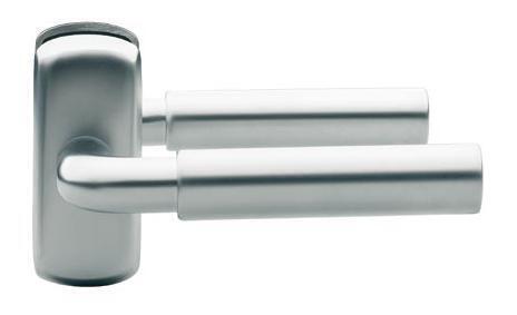 DOOR HANDLE ABLOY PARLAMENT 2/0650 BRASS/CR (spring loaded, 50-70mm doors)  