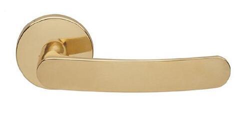 DOOR HANDLE ABLOY POLAR 6/002 SATIN BRASS (spring loaded, 38-60mm doors)  