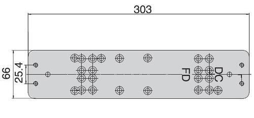 UKSESULGUR ABLOY PAIGALDUSPLAAT DC106 ZN/HÕBE (UKSESULGURitele DC240; 247; 250; 405)  