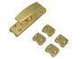 WINDOW HANDLE AMIG 19 BRASS 126x32mm