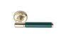 DOOR HANDLE ASSA 1930 BRASS/GREEN (with spring)