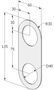 KÜLJEKATTEPLAAT ABLOY 4190 RT ROOSTEVABA TERAS ÜMAR