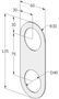 НАКЛАДКА РЕСТАВРАЦИОННАЯ ABLOY 4190 НЕРЖАВЕЮЩАЯ СТАЛЬ КРУГЛАЯ