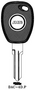 RENAULT CAR KEY BLANK WITH IMMOBILIZER CHIP HOLE RENAULT CAR KEY BLANK WITH IMMOBILIZER CHIP HOLE