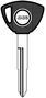 SUZUKI MOTOCYCLE KEY BLANK WITH IMMOBILIZER CHIP HOLE SUZUKI MOTOCYCLE KEY BLANK WITH IMMOBILIZER CHIP HOLE