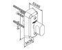 ПОВОРОТНАЯ КНОПКА ABLOY CH008 ХРОМ (для профильный двери)