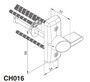 ПОВОРОТНАЯ ЗАЩЁЛКА ABLOY CH016 МАТОВЫЙ ХРОМ КОМПЛЕКТ (5589)