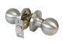 DOOR KNOBSET AMIG 611 PASSAGE, SATIN NICKEL