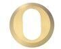 ASSA cylinder collar, brass/brushed finish, external, 18 mm.