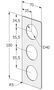 НАКЛАДКА РЕСТАВРАЦИОННАЯ  ABLOY 024451 ЛАТУНЬ