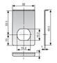 FITTING PLATE ABLOY 413807 FOR GLASS DOORS